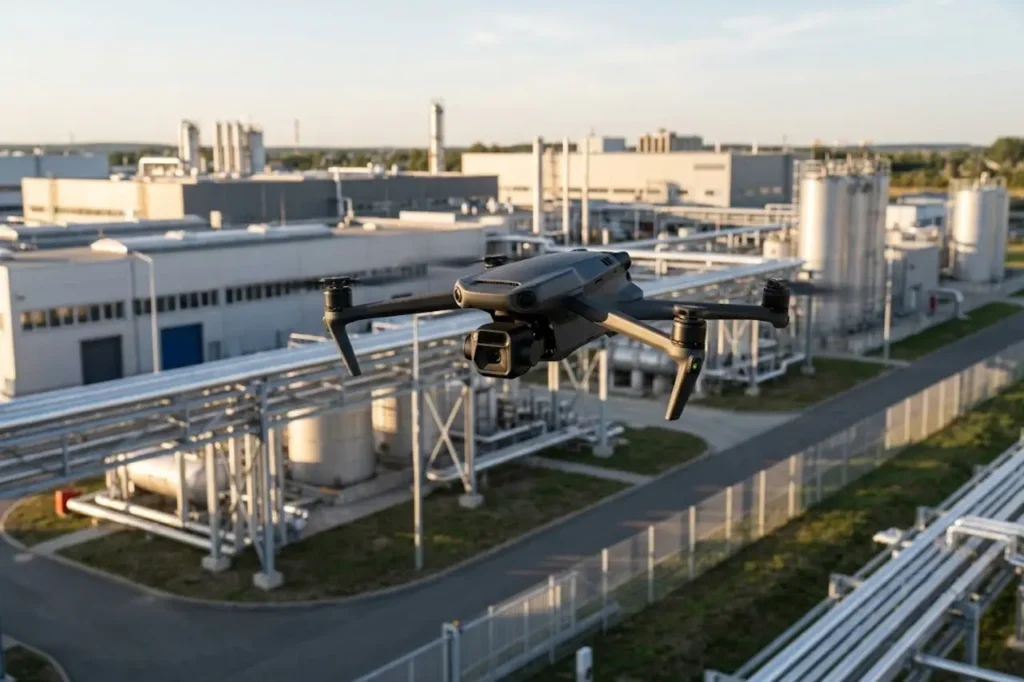 Drone de surveillance de sécurité professionnel à rotor compact