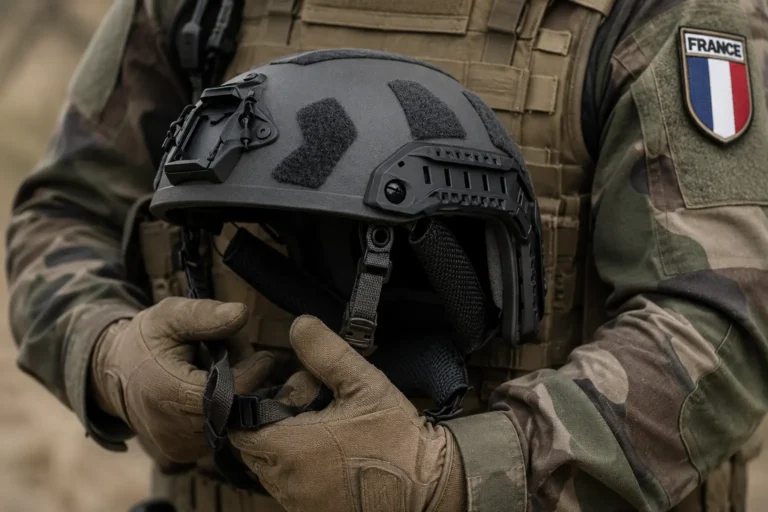 Casque militaire français pour les opérations de combat